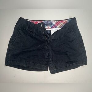 black vintage tommy hilfiger low rise shorts
